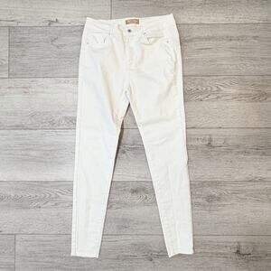 Wax Jean Butt I Love You Jeans Womens Size 13/31 White High Rise Stretch Denim